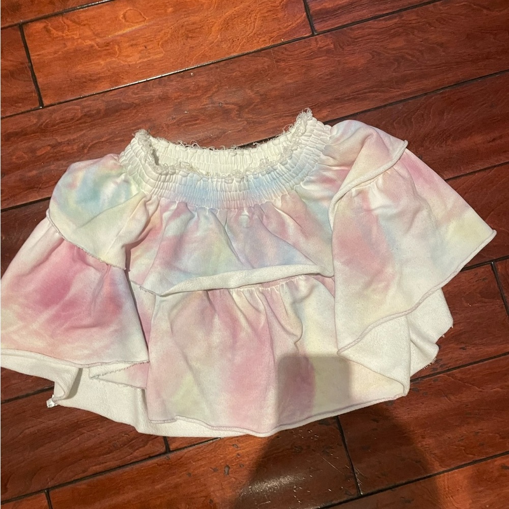 RARE love shak fancy tie die skirt
